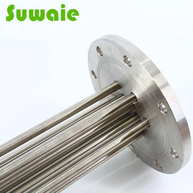 Electric Immersion Heating Element With Round Flanges