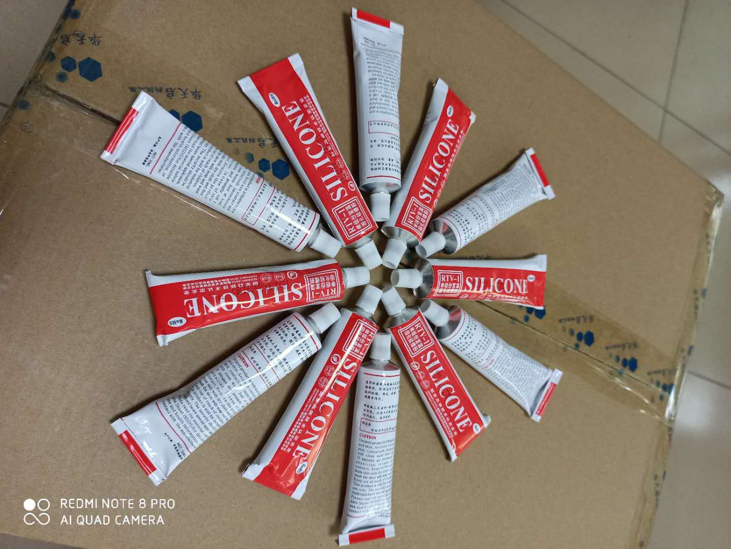 En bestilling på silikon 2000 stk fra Mexico